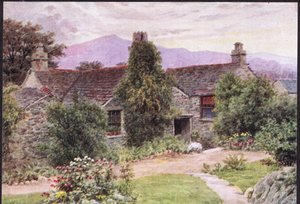 Dove Cottage, Grasmere, julkaisusta The Cottages and the Village Life of Rural England, Dent & Sons Limited, 1912.